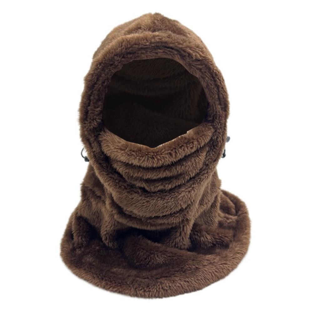 Keep Warm Neck Mask Hat Thickened Plush Cycling Cap New Warm Hat Winter