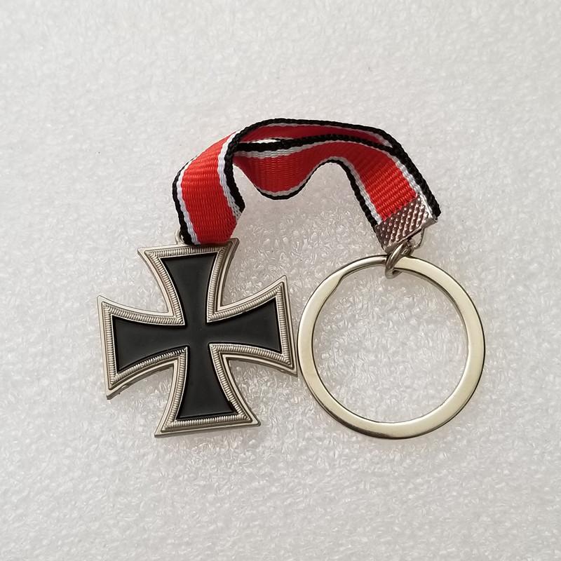Cross Badge Keychain Key Chain Metal Badge Souvenir Collection