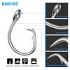 Free Samples Sea Fishing Stainless Steel Hooks Barbed Tuna/Shark Hook for Boat Fishing High Quality Preservative 5pcs/bag