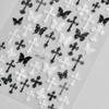 Jelly Nail Stickers Shiny Charming Butterfly Self Adhesive Nail Art Stickers Ribbon Butterfly Nails 3D Decorations Stickers DIY