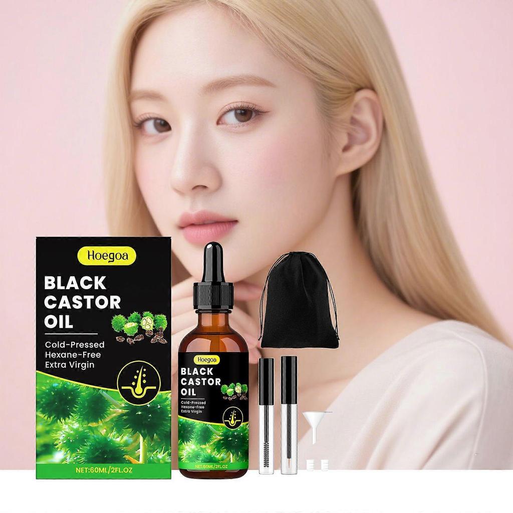 Hoegoa Castor Oil Hair Care Essential Oil Nourishes Hair, Protects Hair Roots, Permed And Dyed Hair, And Is A Hair Care Essence Oil