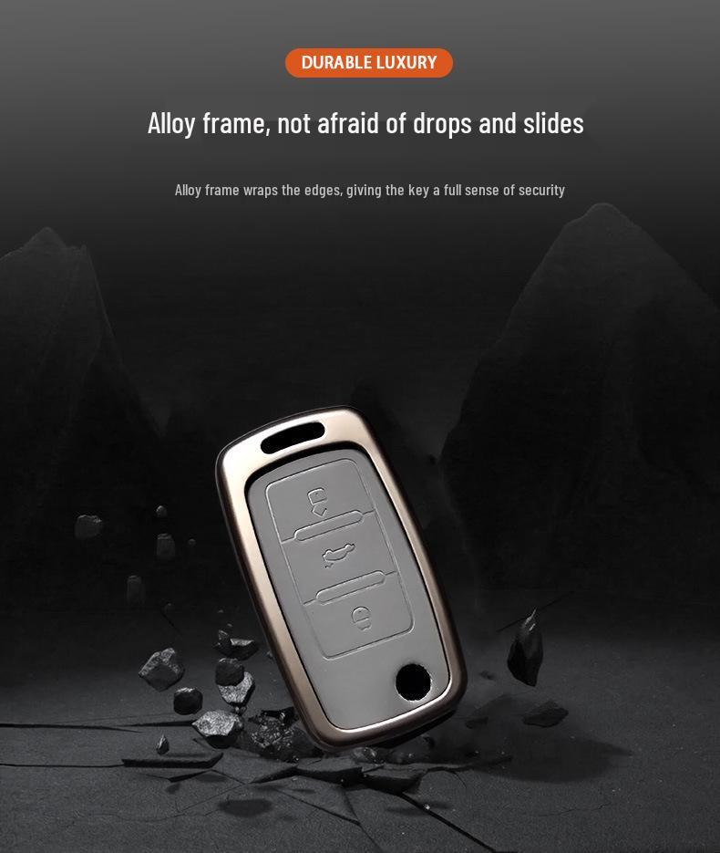 Compatible with Volkswagen Lavida, Lingdu, T-Roc, Touran, Tiguan L Key Case and Keyring.
