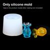 Mini Mold 1:12 Dollhouse Miniature Vase Flower Arrangement Diy Silicone Mold Doll House Home Decor(Only Mold)