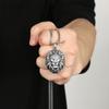 Lion Head Pendant Punk Hip Hop Animal Lion Men's Necklace Retro Necklace