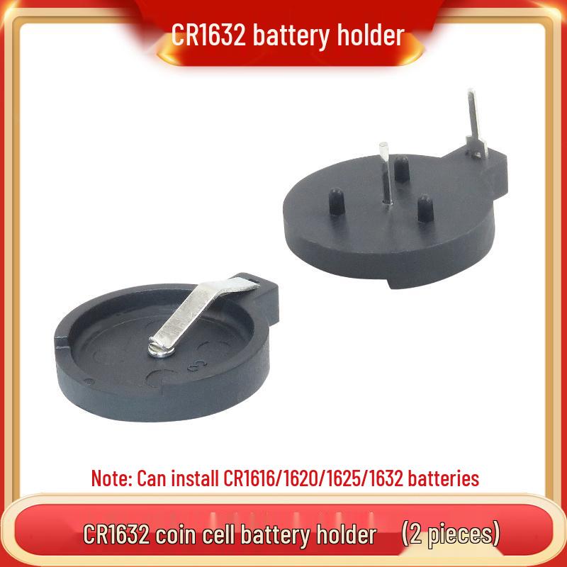 3V Coin Battery Holder for CR2032, CR1220, CR1632, CR2450 - Spring Contact SMD Connector