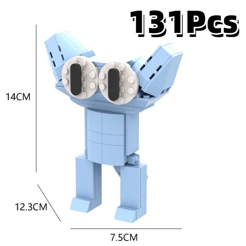 Yellow Friends Rainbow Cyan Building Blocks Diy Puzzle Toys Abs Kids Fans Gifts