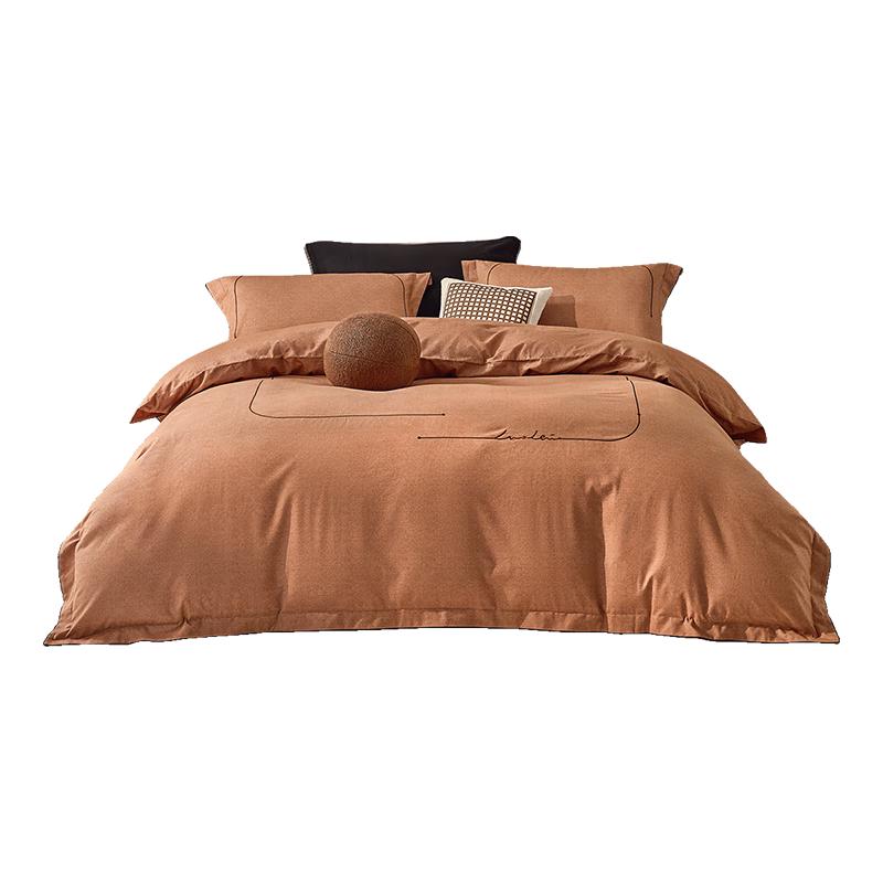Luolai Pure Cotton Brushed Winter Bedding Set 1.5m Flat Sheet (Duvet 200x230cm)