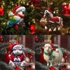 Christmas Themed Acrylic Pendant With Sheep Dog Chicken Horse And Dog Patterns For Christmas Party Decor