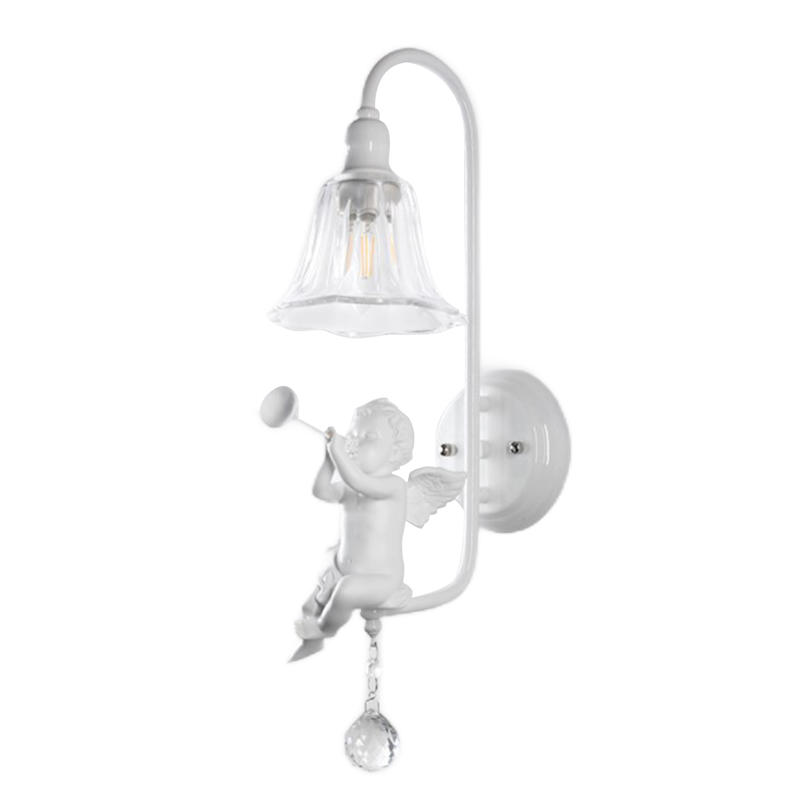 

Angel Wall Lamp, 220V Kinkiet for Kids Room, Single Night Lamp Night Lamp, White Kinkiet Distribution Light Source