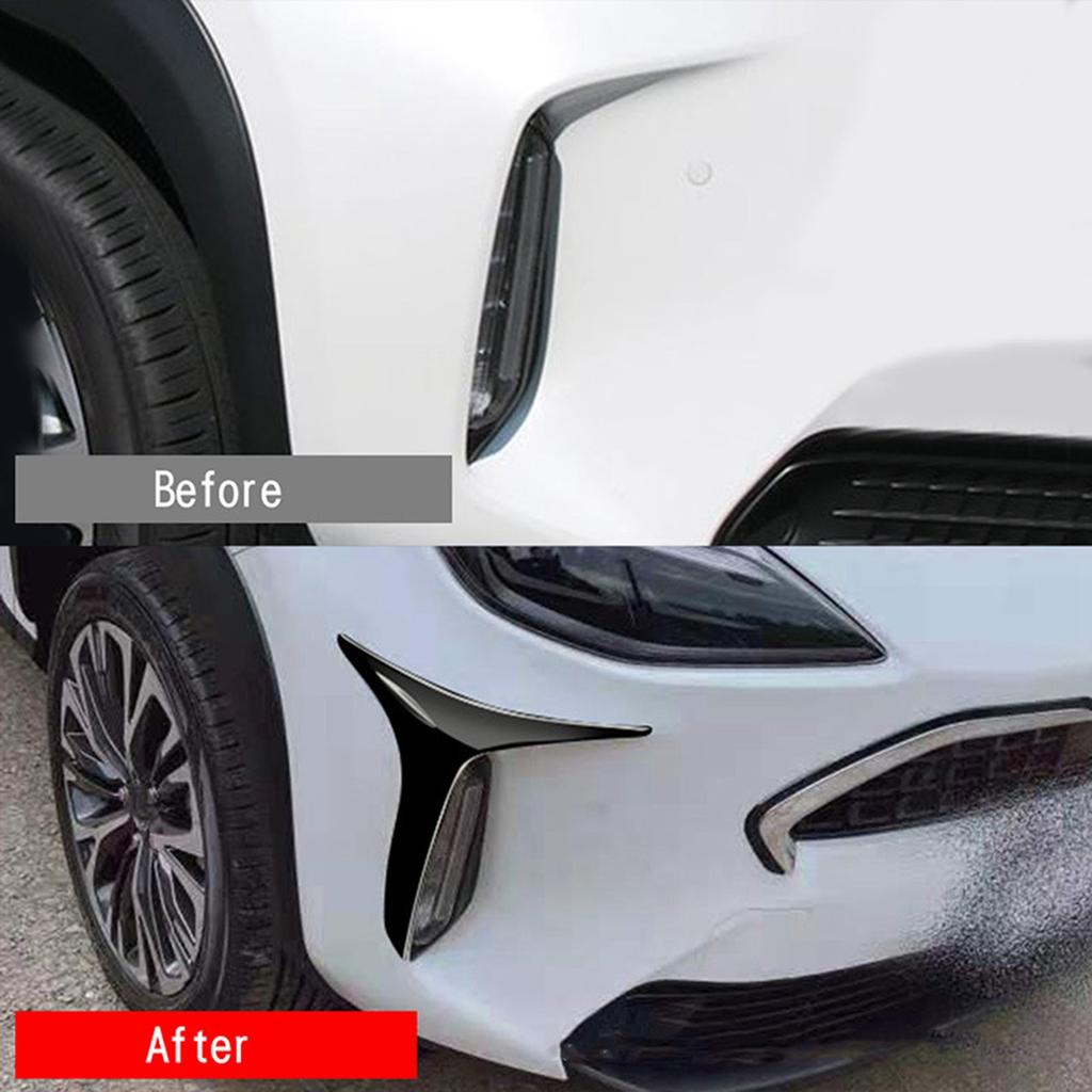 Per Toyota Yaris Cross 2020 2021 2022 Lampade Strisce Copertura Trim Adesivo Luci Fendinebbia Anteriori Auto Styling Nero Lucido