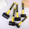 Black American Fiber Handle Rubber Hammer Elastic Hammer Ceramic Tile Floor Leather Hammer Installation Hammer