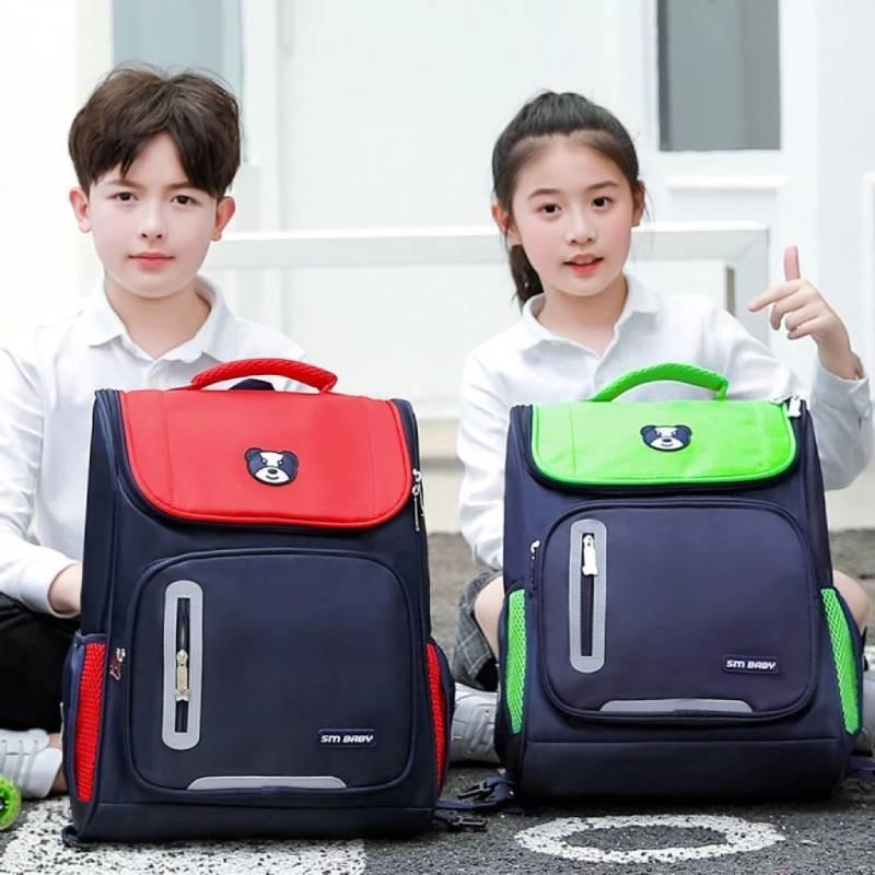 Bear Printing Backpack Schoolbag Large Capacity Store Books Bags Kids Gifts