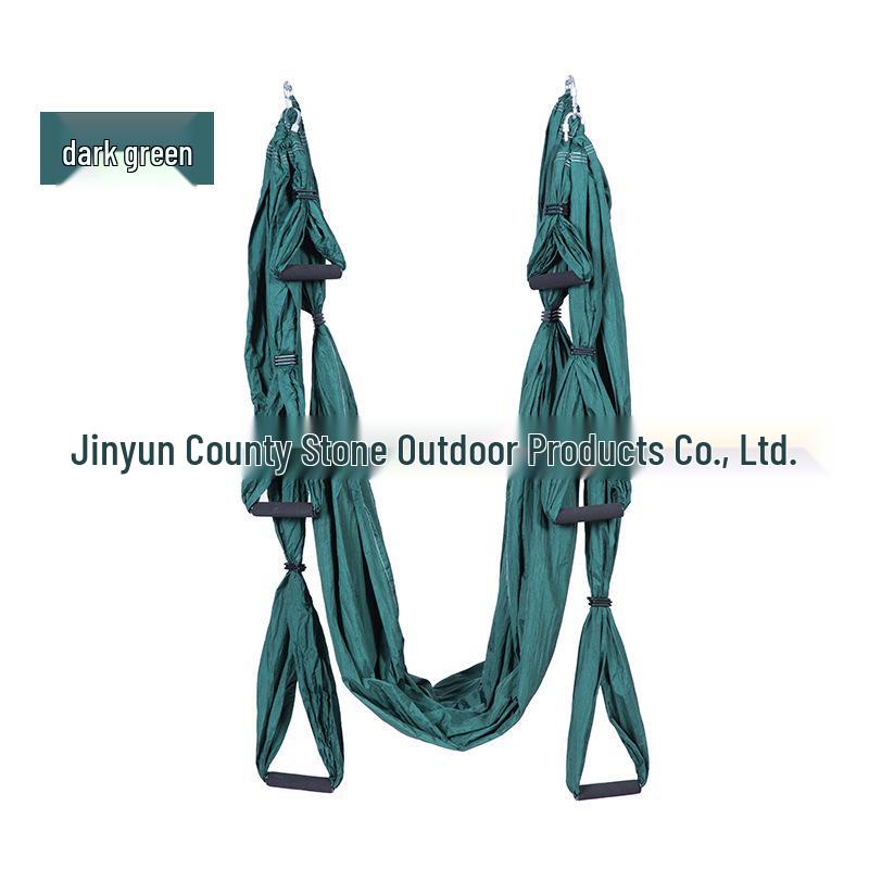 Aerial Yoga Hammock with 6 Handles - Non-Elastic Nylon for Studio Inversion Fitness
