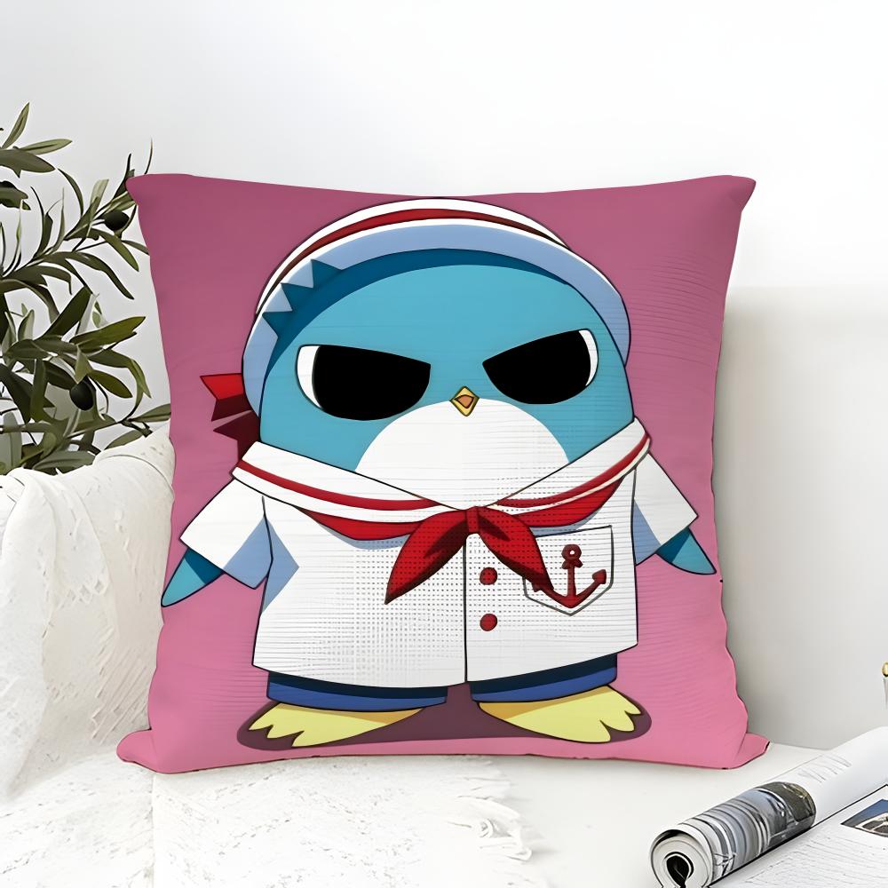 Pillow Case Cotton Linen Fabric Square Zipper Pillowcase Home Decorative Living Room Comic Anime M-Mermaid Melody Pichi Pichi 4