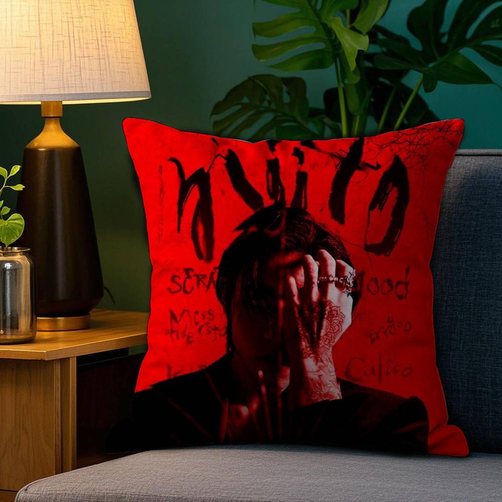 Singer D-DPR Ian Saint Pillow Case Sofa Living Room Bedroom Double-sided Printing Square Cushion Nap Time Pillow Case
