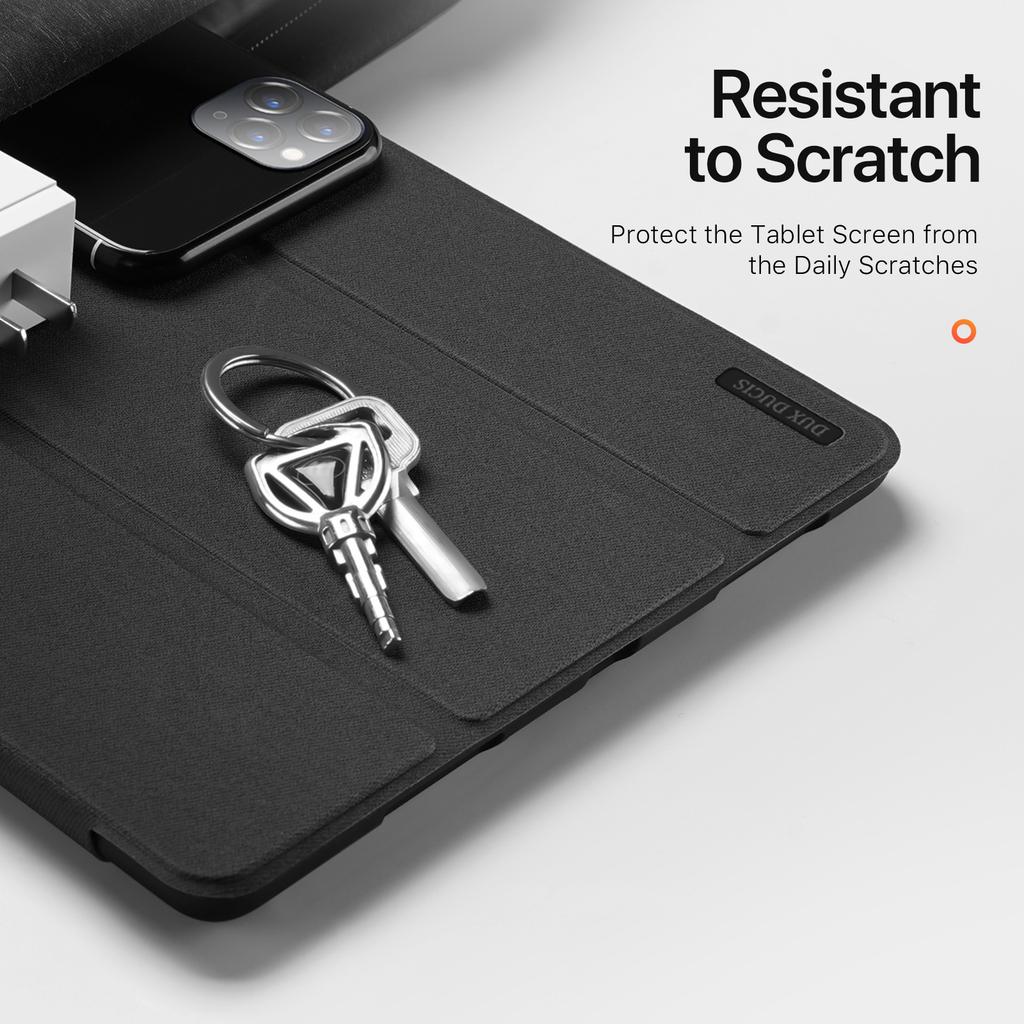 DUX DUCIS Domo Series for iPad Air 13 (2025)/(2024) Case Tri-Fold Stand Leather Smart Tablet Cover with Pencil Holder