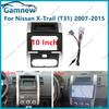 10 Inch Car Frame Fasica Adapter Android Radio Dash Fitting Panel Kit For Nissan X-Trail Xtrail 2 T31 MX6 Qashqai Cefiro