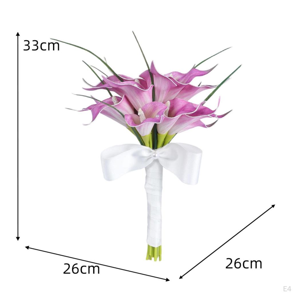 Artificial Bridal Bouquet Composed of Flowers, Ideal for Wedding Decoration, Party Or