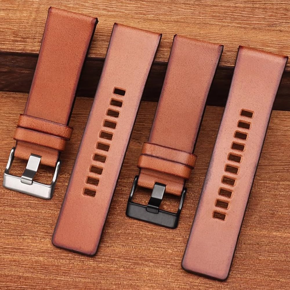 ZHUOLEI Replacement Watch Strap for Diesel Watches, Sizes 22mm, 24mm, 26mm, and 28mm (Includes 3 Spring Bars, Spring Bar Remover, and Box)