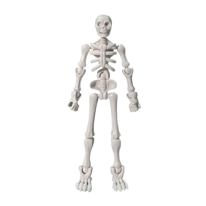 Halloween DIY Skeleton Halloween Party Plastic Skull Decoration For Home Garden Haunted House Props Kids Toy