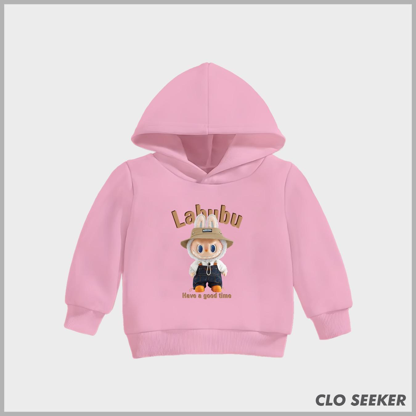 

Labubu Children s Hooded Hoodie Casual Fashionable Cute Cartoon Printed Suitable Boys Girls 110-160cm 100