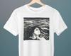 Meer der Liebe, Edvard Munch Gemälde, Unisex T-Shirt, Kunst T-Shirt, Geschenk für Sie, Geschenk für Ihn, Geschenk für Kunstliebhaber