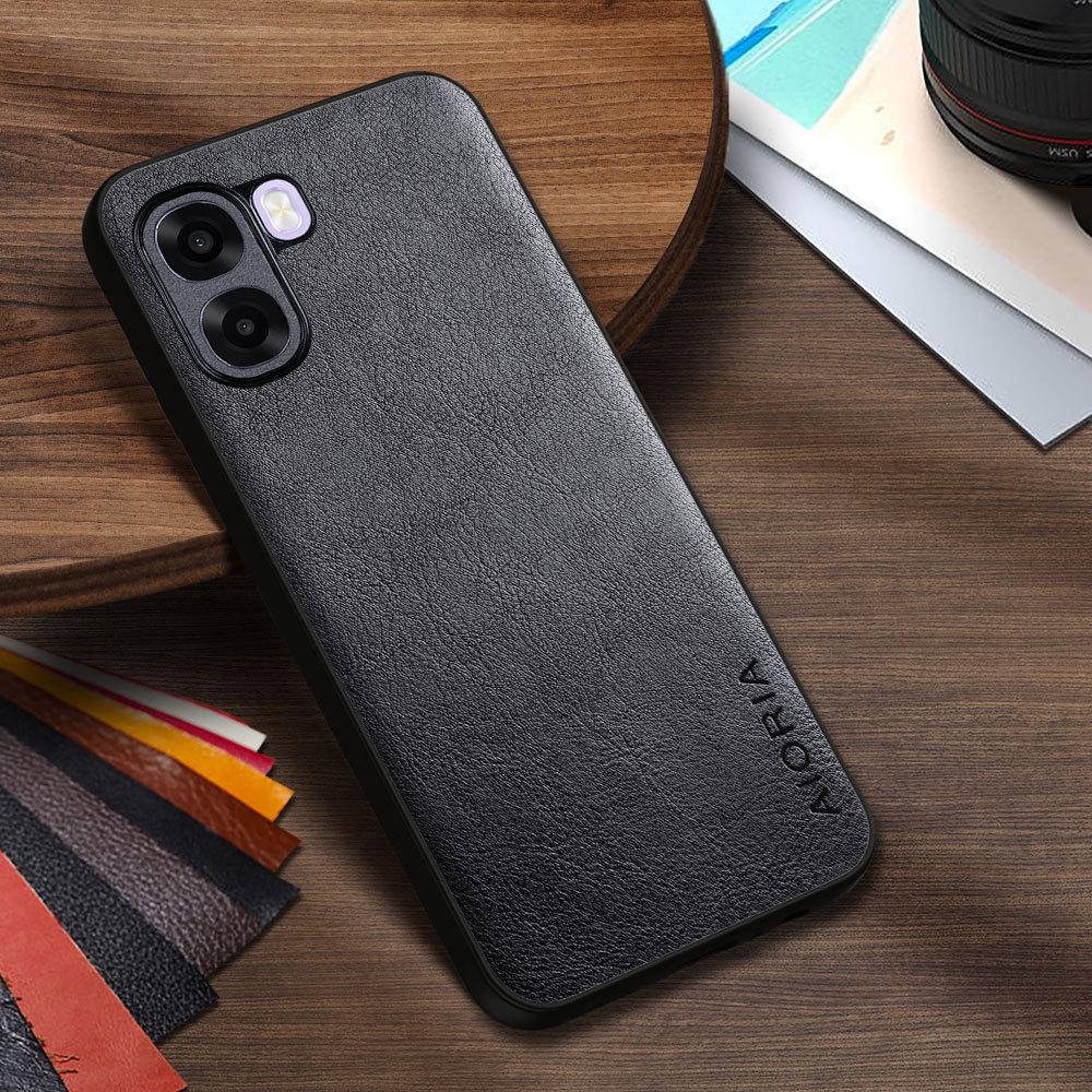 

Чехол из роскошной ПУ-кожи для Oppo A6X A6T A6K 4G 5G Бизнес-дизайн в однотонном цвете чехол для телефона Мягкий ТПУ иamp;Жесткий ПК oppo a6x 4g чёрный