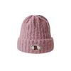 Warm Knitted Hats for Men and Women R Marked Face-showing Small Woolen Hats  Pile Hats for Couples  Outdoor Pullover Cold Hats