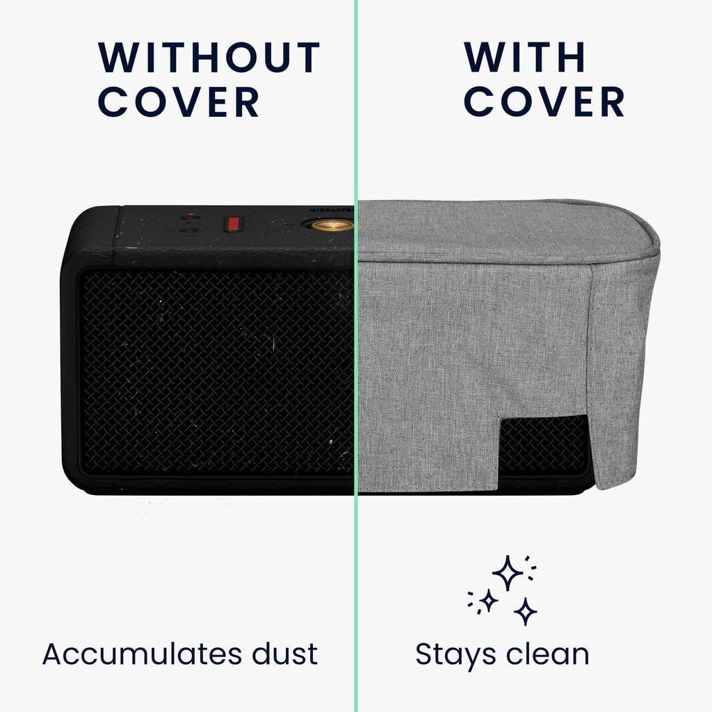 Kwmobile Dust Cover for Marshall Middleton Wireless - Protective Speaker Cover, Scratch-Resistant, Dust-Resistant, Gray