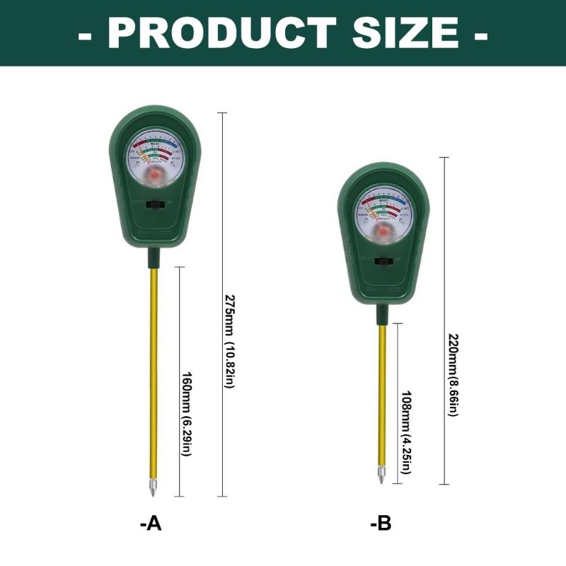 Plastic Ground Measurement with Metal Component Handheld Land Evaluation Instrument Simple To Operate for Plant Care