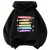 Urocza Modna Bluza z Kapturem z Nadrukiem Liter Dzieci Dziecięca Bluza z Kapturem Casualowe Bluzy Ubrania dla Dziewczynek