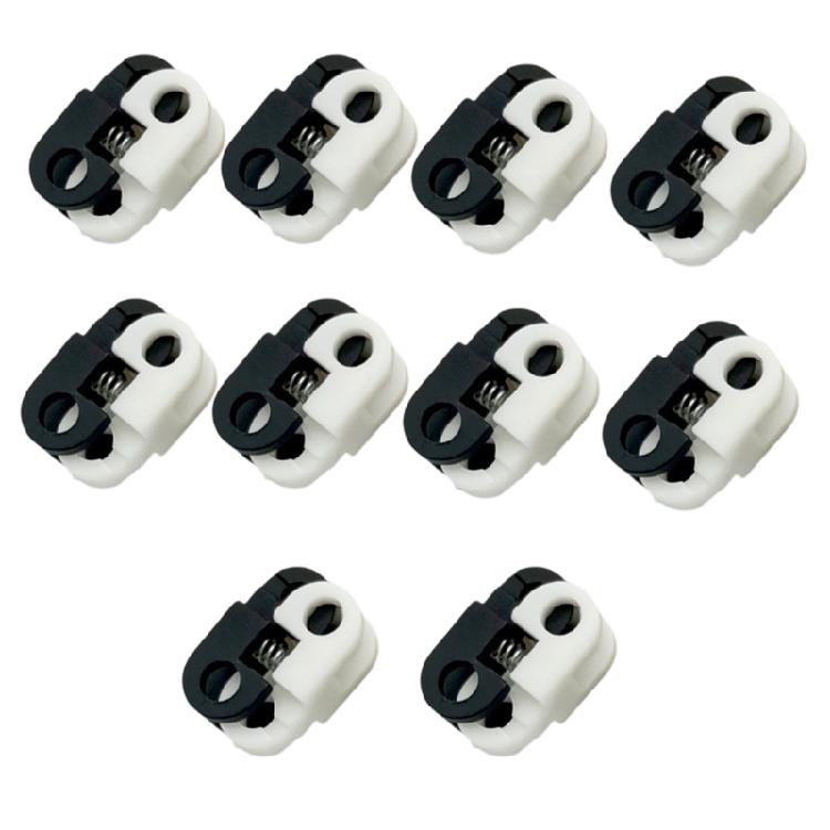 

10lots Toggle Clamps Stopper Clip Clasp Spring Cord Lock Sportswears Hat for Clothing Hems and Pant Cuffs белый