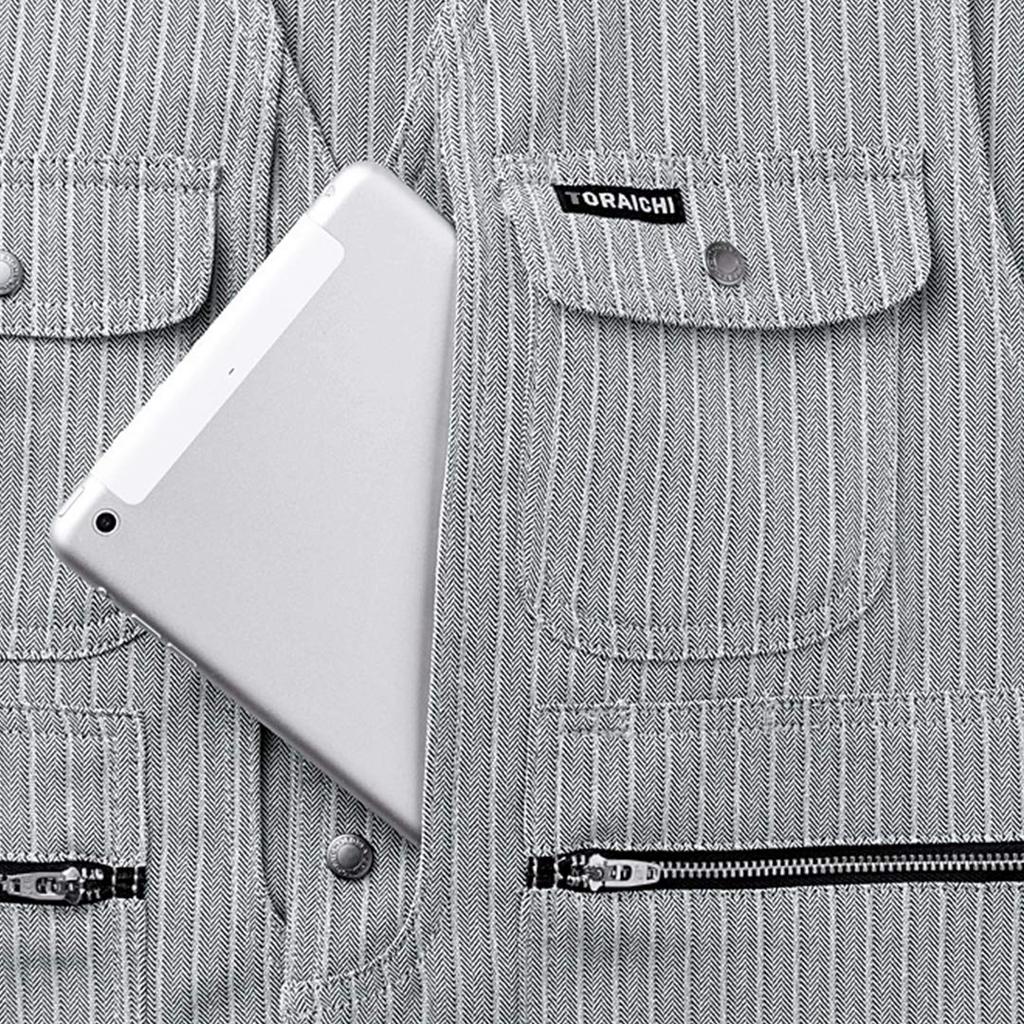 Work Clothes Toraichi Vest Sumigray 5L Knickapokka Large Size [Toraichi] (4309-611) (77)