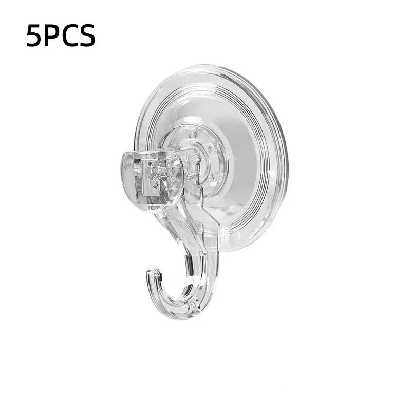Suction Cup Hook, Transparent and Reusable Heavy-duty Vacuum Suction Cup Hook, Glass Kitchen Supplies, Bathroom Towel Hook