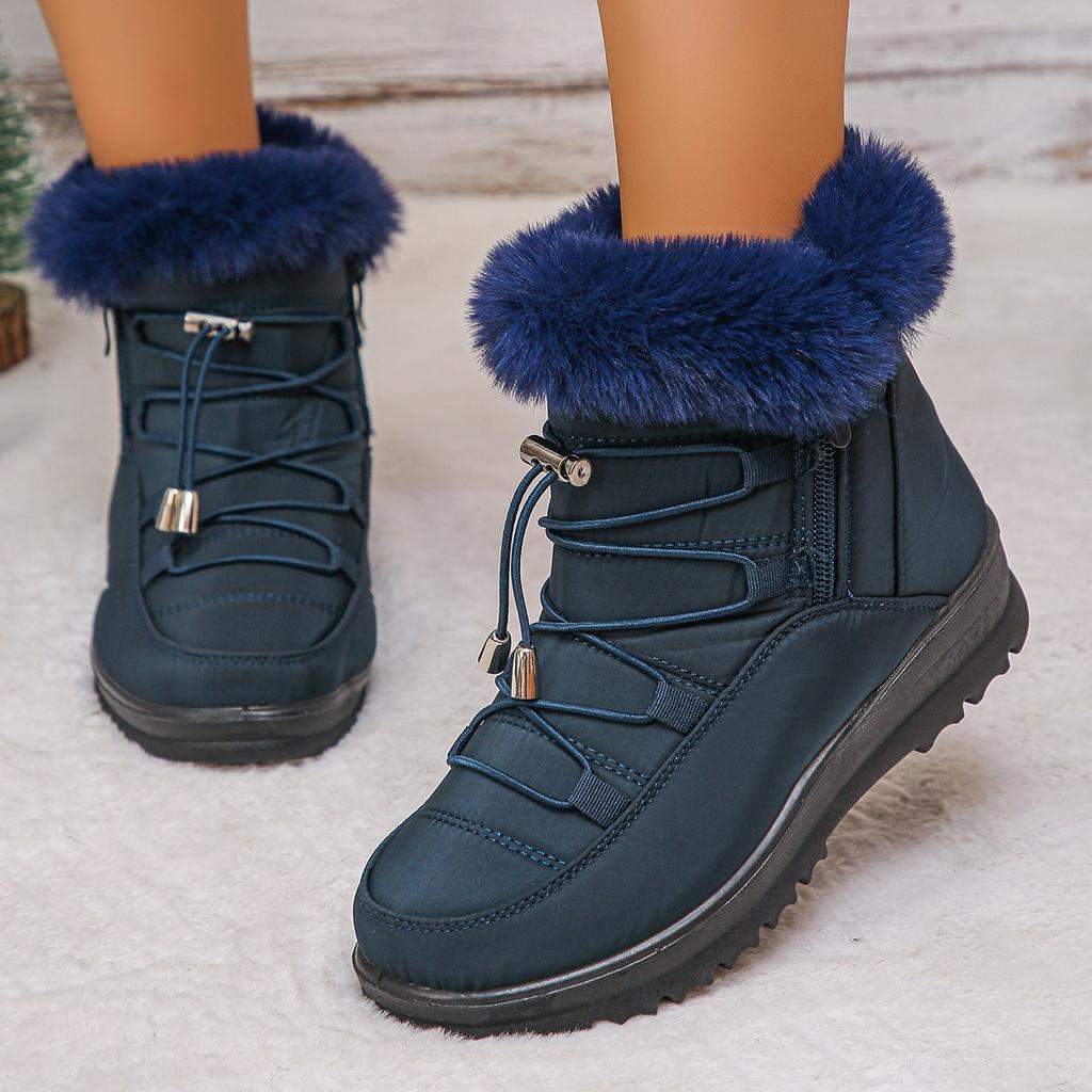 2025 New Women's Snow Boots Winter Warm Short Boots Piled Thickened Northeast Cotton Shoes Large Size Women's Shoes