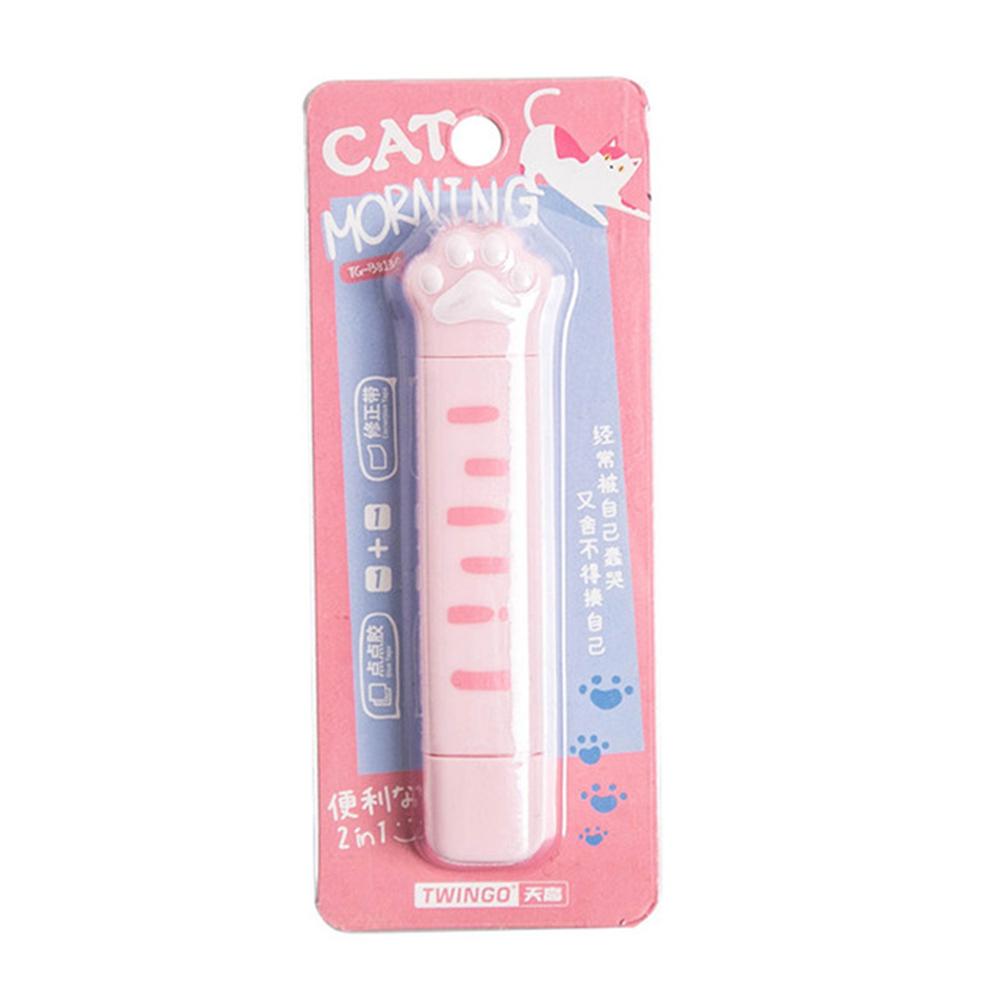 

Cute Cat Paw Roller Glue Correction Tape Stationery Corrector Student Altered Tapes Kawaii School Office Supplies