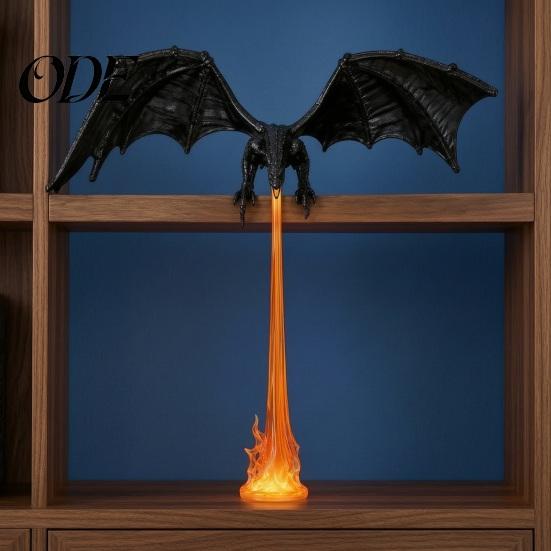 Creative Home Interior Decor Fire-breathing Dragon Figurine, Durable PLA Flying Book Stopper, Halloween Decoration 3D Print Fantasy Ornament