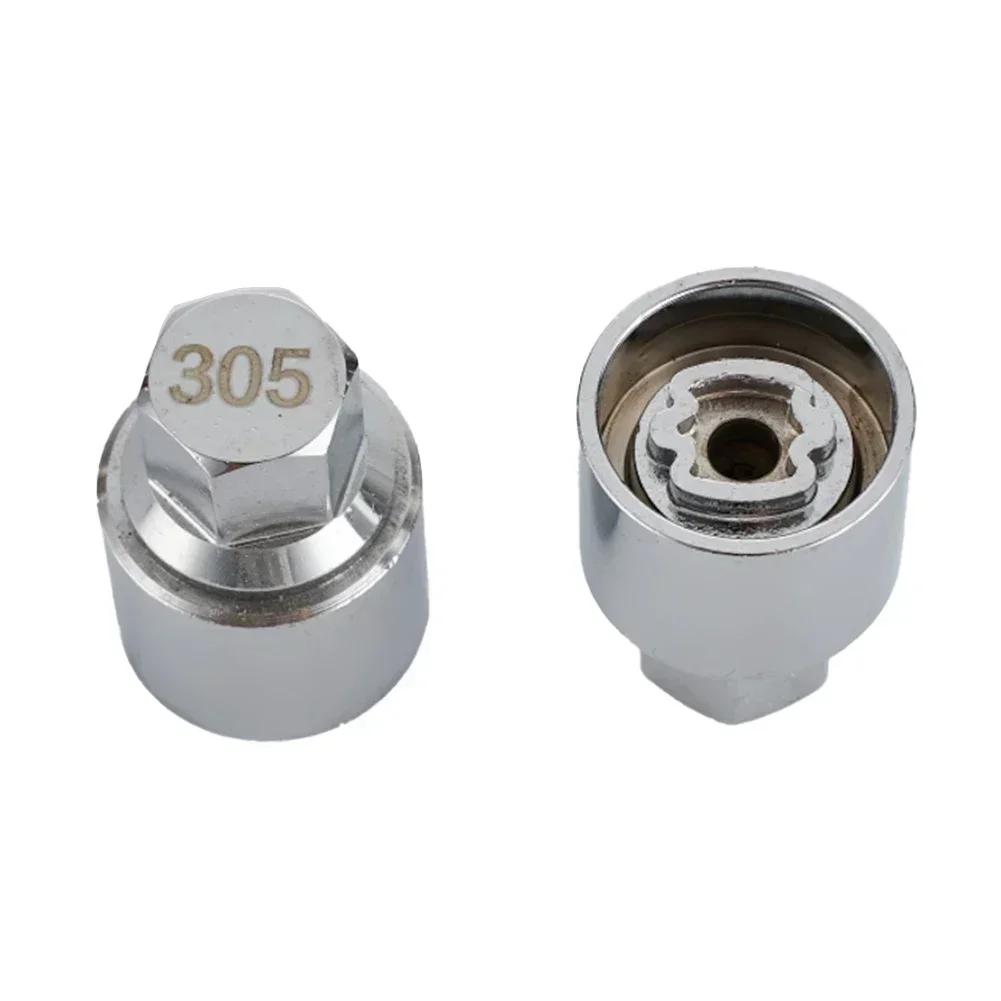 Tire Wheel Lock Anti-Theft Screw 302-310 Nut Key Screw Socket Wrench Tool Tire Removal Sleeves Car Accessories