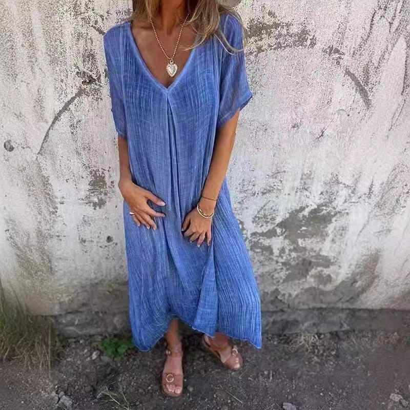 Fashionable V-neck Semi-formal Dress