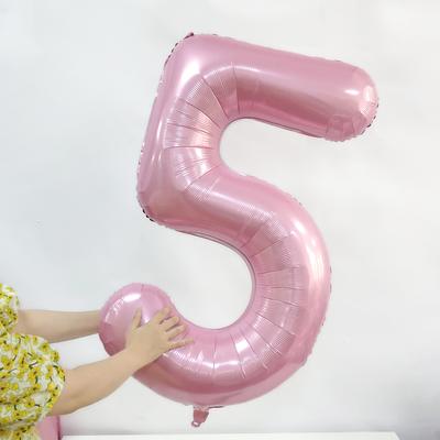 40-Inch Large Digital Aluminum Film Balloon 90Cm US Version Candy Blue Pearlescent Pink Aluminum Foil Digital Helium Balloon