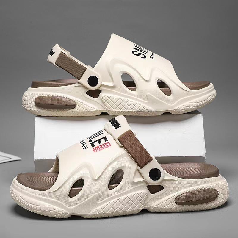 Hot Sale Men Slippers EVA Soft-Soled Men Sandals Outdoor Non-slip Beach Shoes Fashion Lightweight Flip Flops Men Platform Shoes