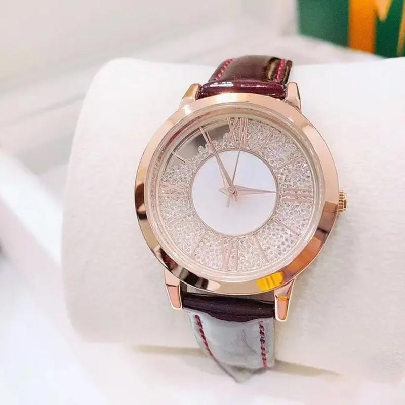 Sky Tower Simple Quicksand 520 Watch Schoolgirl Vintage Roman Scale Ladies Quartz Waterproof Watch 19003