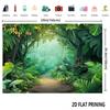 2D Dense Tropical Forest Studio Background for Nature Themed Photoshoot