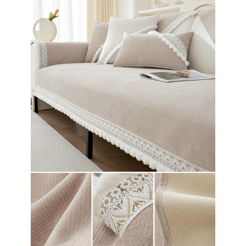 

Подушка для дивана во французском масляном стиле, универсальный чехол на четыре сезона, тканевый нескользящий кожаный чехол, однотонный 70*70cm