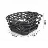 1 Set Large Capacity Anti Extrusion Bike Front Basket Black Pc Material Detachable Bike Basket With Lid For Electric Bike