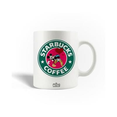 Ceramic Mug - Starbucks - Mickey Mouse - 30cl - Dishwasher Safe - White