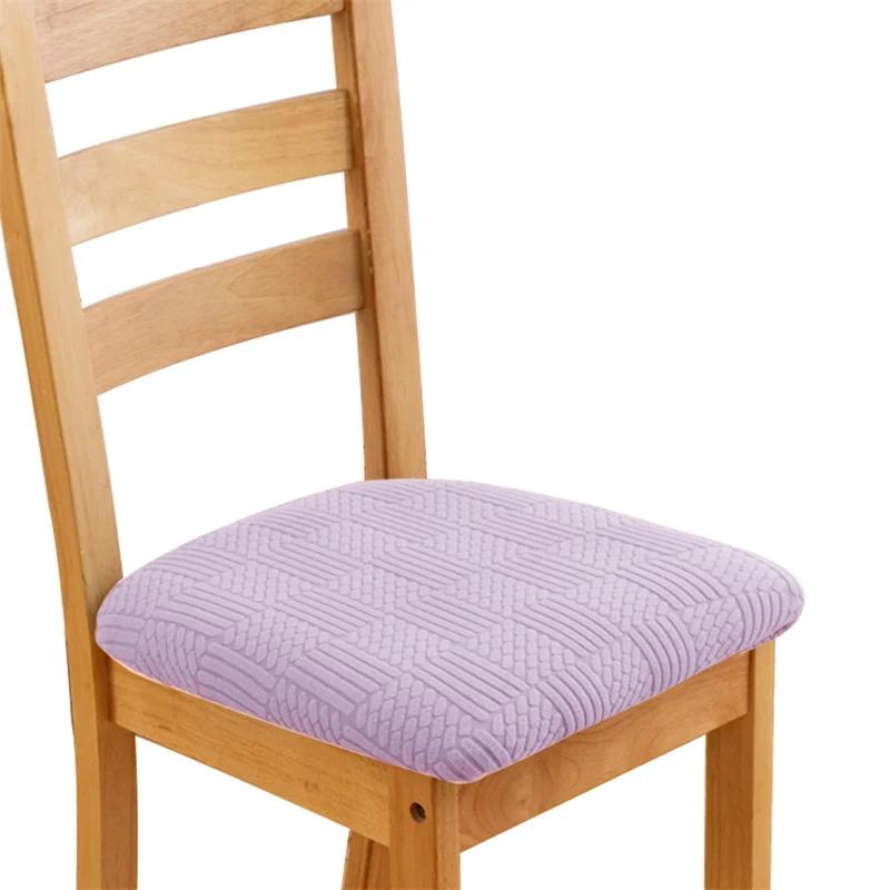 1/2/4/6pcs Thicken Jacquard Chair Cushion Cover Kitchen Dining Seat Slipcovers Removable Dining Room Chair Seat Cushion Covers