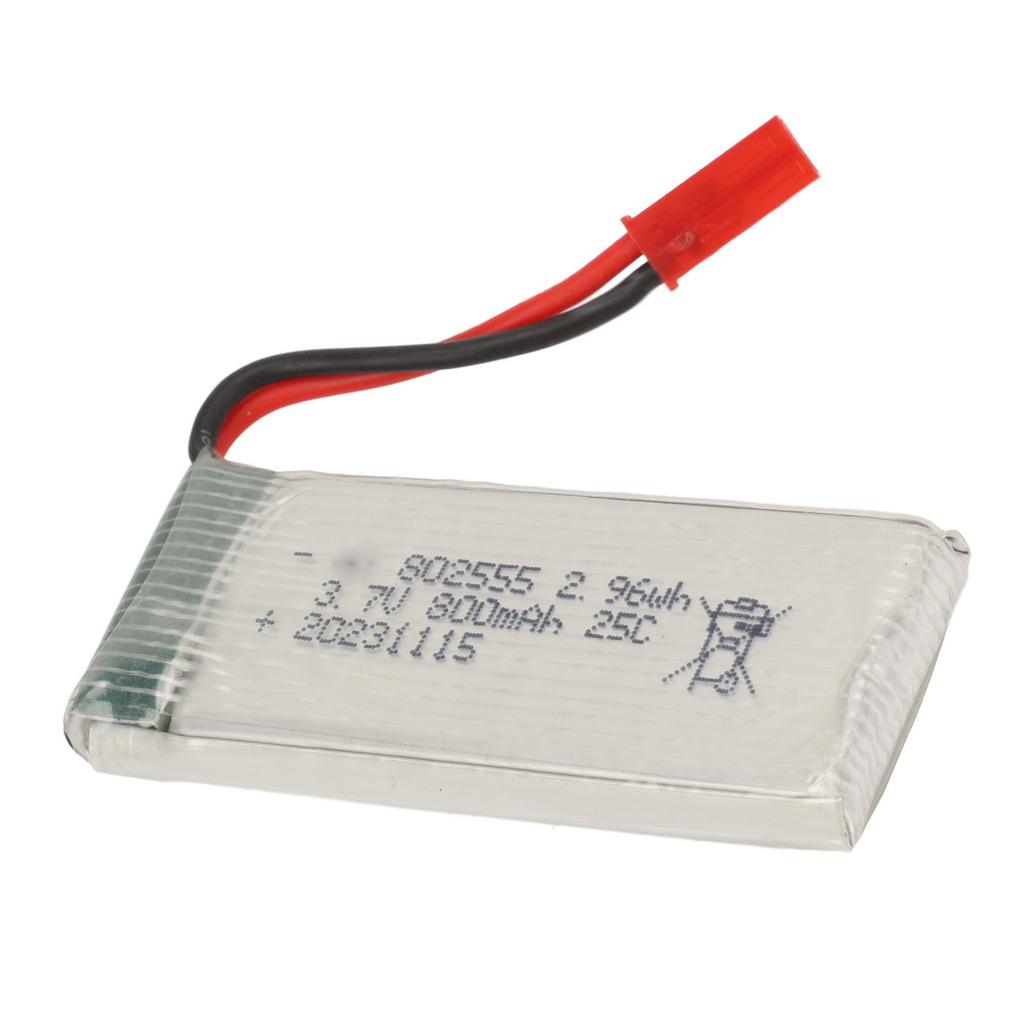 3.7V 800mAh Lithium Battery 3.7V 800mAh 25C Lipo Battery With JST Plug for F181 F163 H12C Quadcopter
