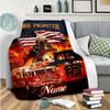 Fire Truck Customize Your Name Blanket Warm Comfortable And Soft Blankets Are Suitable For Home Chairs Office Sofas Sofas Office Camping And Gifts For
