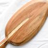 Creative Leaf Shape Dinner Tray More Thicken Round Edge Wood Serving Tray Home